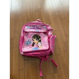 Orange Story Vintage Y2k Lovely White Pink Butterfly Backpack for Girls